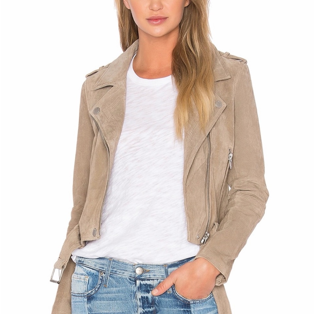 Suede Leather Jacket EUC